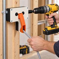 Black Electric Wire Puller Time-Saving Cable Pulling Tool Threading Machine  Hidden Pipe Wiring oranžinė
