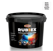 Akriliniai gumos pagrindo dažai Rubbex, balta sp., 1.2 kg