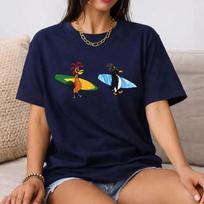 Cody Maverick & Chicken Joe Surfs Up Unisex Marškinėliai M white