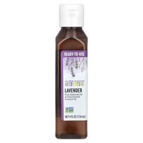 Aura Cacia, grynas eterinis aliejus, su rafinuotu kokosų aliejumi, levandų, 4 fl oz (118 ml) white
