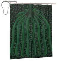 Yayoi Kusama Moliūgo Abstraktaus Meno Dušo Užuolaida Vonios Kambario Poliesterio Vandeniui Atsparios Vonios Užuolaidos Su Kabliukais W120H200(CM)-1 Pcs