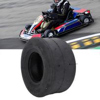 10x4.50-5 Tubeless Slick Tire 4 Ply Explosion Proof Rubber Tubeless Slick Tyre for Drift Trike and Go Kart white