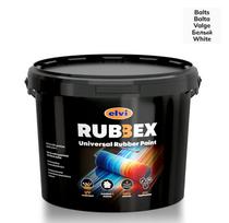 Akriliniai gumos pagrindo dažai Rubbex, balta sp., 3.5 kg