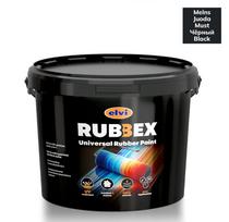 Akriliniai gumos pagrindo dažai Rubbex, juoda sp., 3.5 kg