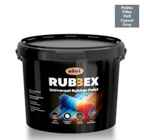 Akriliniai gumos pagrindo dažai Rubbex, pilka sp., 1.2 kg
