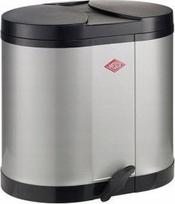 Šiukšliadėžė Wesco Beta, sidabro sp., 30 l, 43 cm x 45 cm