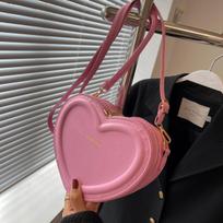 Fashion Heart Sling Bag 20x7x15cm rožinė