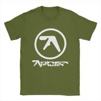 Aphex Twin marškinėliai vyrams, grynos medvilnės, vintažiniai, su apvalia apykakle, trumparankoviai, gimtadienio dovana M white