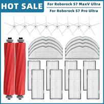 Suderinamas su Roborock S7 Max Ultra / S7 MaxV Ultra / S7 Pro Ultra priedais Atsarginės dalys Pagrindinis šoninis šepetėlis Filtras Mopas Dulkių maišelis