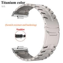 Prabangus titano dirželis Huawei Watch Fit4Pro/Fit4/Fit3 vyrams, verslo lydinio apyrankė HUAWEI WATCH FIT4 FIT3 apyrankei Correa Huawei Fit 4 Pro white