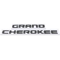JEEP Grand Cherokee ABS Raidės Emblema Automobilio Stilius Šoninės Durys Vardinė Plokštelė Lipdukas Automobilio Aksesuaras Matinė Blizgi Juoda Chromo Raudona 1pc for one side white