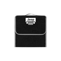 Large Capacity Car Trunk Storage Box Felt Folding Organizer Accessories For Jeep Renegade Compass Grand cherokee wk2 Wrangler JK gray