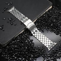 Stainless Steel Metal Bracelet for Apple Watch Band Ultra 2 49mm 10 46mm Luxury Business Strap for Series 9 8 7 6 5 4 45mm 44mm 49mm(Ultra 2 1) sidabras