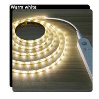 LED apšvietimas po spintele LED juostinė lempa su belaidžiu PIR judesio jutikliu 2835 virtuvės laiptų spintos lovos šoniniai žibintai 5M šilta balta spalva