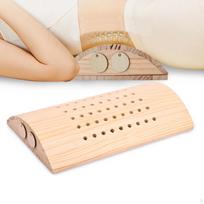 Lumbar Support Pillow ,Breathable with Cover Wooden Sauna Headrest Backrest for beige