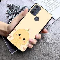 Cartoon Duck Case For Motorola Moto G Stylus 5G G Play G35 G45 G54 G24 G86 G04S E13 E14 E32 E32S Moto E32 E32S gray