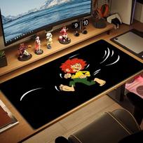 Meister Eder und sein Pumuckl Large Size Mouse Pad Large Gaming Table Cushion Non-slip Laptop Tablet Big Mousepad XXL Mat Mini PC Playmat With Lock ed 30cmx60cm(11.8x23.6inch) brown