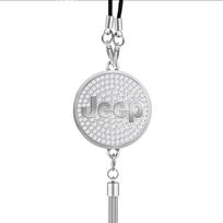 Car Styling Decor Pendants Auto Rearview Mirror Ornaments Interior Accessories For Jeep Renegaed Compass Grand Cherokee Wrangler sidabras