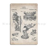Diver Suit Patent Vintage Deep Sea Divers Diving Instructor Art Metal Print Rusty Wall Mural Design Classic Tin Sign Poster 20x30cm（7.8x11.8inch） white