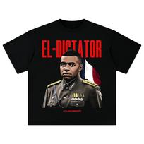 Mbapp Dictator Shirt Funny Meme France Soccer Football #10 T-Shirt Men Women Kylian Mbappé Graphic Football Tee Cotton Clothing L black