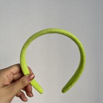 Korean Style Tulip Caterpillar Flowers Headband Fashion Bean Sprout Cartoon Plush Flower Hair Hoop beige