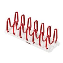 Space Saving Telescopic Dish Drying Rack Adjustable Draining Shelf  Bowl Plate Storage Red Dish Rack white