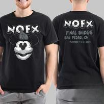 Men Women Fans Essentials Short Sleeve Tops Fashion Brand Summer Casual Daily Tee NOFX Rock Band Graphic Cotton T-shirt Unisex L gray