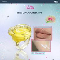 Little Ondine Tamagotchi Pixel Pals Collaboration Ring Lip and Cheek Tint 01 /03, Circular Packaging, Vibrant Pixel Color, Hydrating Glossy Finish 03 Mametchi yellow