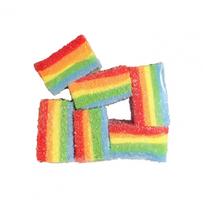 Sour Gummy Candy Strip Toy Slow Rising Stress Relief Colorful Sugar Stick Sensory Toy Stretchy Simulated Food Squeeze Fidget Toy red