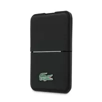 Lacoste PVC Iconic Petit Pique MagSafe Wallet with Stand Black