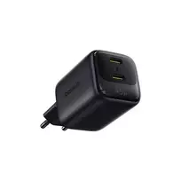Baseus Wall Fast Charger EnerFill FE22 45W 2xUSB-C QC PD with USB-C Cable 1m, Black