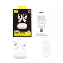 Baseus Open-Ear True Wireless Bluetooth 6.0 Earphones Eli Sport 2 with Charging Case, White