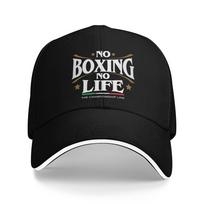 Custom Cool Boxing Baseball Cap WoUnisex Unisex Adjustable Adult Boxers Marital Arts Dad Hat Summer Sun Hat One Size black