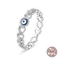 Rings copper Color Zircon Evil Eyes Palm Size 69 Daily Wear Ring Ideal For Women Man Fine Cool Party Jewellery Amulet Birthday Gift 8 white