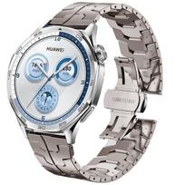 22 mm Luxucu metalinis dirželis Huawei Watch GT 5 Pro GT5 GT4 GT3 GT2 laikrodžiui, nerūdijančio plieno apyrankė Huawei Watch 5/4/3Pro laikrodžiui, Correa Huawei GT4 46mm gray