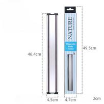 Be gręžimo Peilių stovasVirtuvės laikymo stovas Magnetinis peilių stovas Montuojamas ant sienos Magnetinis peilių stovas Magnetinio siurbimo tipo 18 inch  No. 253 white