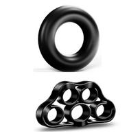 Five-Finger Silicone Hand Exerciser for Grip and Finger Strength Training black