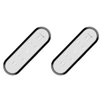 6 LED Car Door Lights Welcome Light Magnetic USB Charging Open Door Safe Emergency Warning Signal Lamp For Car Interior Atmosphere spalvoti rituliai
