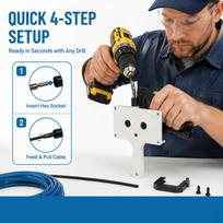 Orange Electric Wire Puller Black Cable Pulling Tool Efficient Threading Machine  Electricians juoda