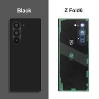 Glass Battery Cover Z Fold5 Fold6 5G Rear Door Housing Panel Camera Lens Parts For Samsung For Z Fold 5 6 Battery Cover Fold6 Black gray