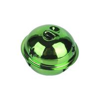 10 vnt. 30 mm įvairių spalvų varpeliai, metaliniai apvalūs varpai, rankdarbiai, maži varpeliai, spalvoti kalėdiniai varpeliai Kalėdoms green