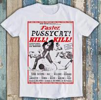 Brain Rot Faster Pussycat Kill Kill Rus Meyer Movie Poster Funny Gift Tee Men's and Women's Same Crew Neck Pure Cotton T-shirt 4XL gray