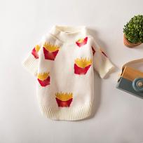 Dog Sweater for French , Schnauzer & Corgi, Warm Knit Pet Clothes for and Winter XS beige