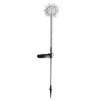 1vnt saulės energija varomas aliuminio laidas Taraxacum įžeminimas lauko vandeniui atsparus šviečiantis aliuminio vielos rutulinis šviestuvas sodo vejos lempa 10cm diameter įvairiaspalvis