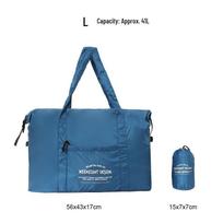 Foldable Travel Bag: Large Capacity Handheld Luggage for Men & Women, Short-Distance, Maternity, Outdoor Storage Bag gray