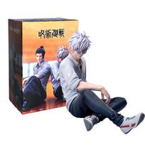 Anime Jujutsu Kaisen Action Figure 10cm Gojo Satoru Geto Suguru Action Model PVC Kawaii Collection Ornaments Model Toy Doll gray
