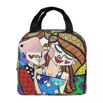 R-Romero-S B-Britto-S Insulated Lunch Bag for Women Kids Portable Food Boxes Thermal Lunch Box Tote One Size