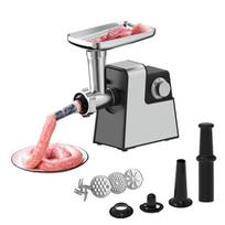 Household Commercial Small Stainless Steel Meat Grinder Electric Multi functional Sausage Stuffer Meat Mincer white