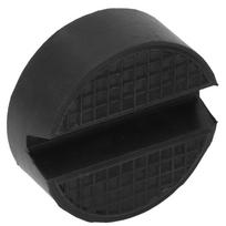 2PCS Circular Rubber Jack Pad Adapter Universal Slotted Car Jack Stand Lifting Protector black