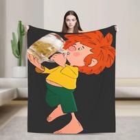 P-Pumuckl Mesti pledas Minkštas Jaukus Estetiškas Pledas Miegamajam Kelionėms Flanelinis Lovatiesė Lovos Užvalkalas 75x90cm